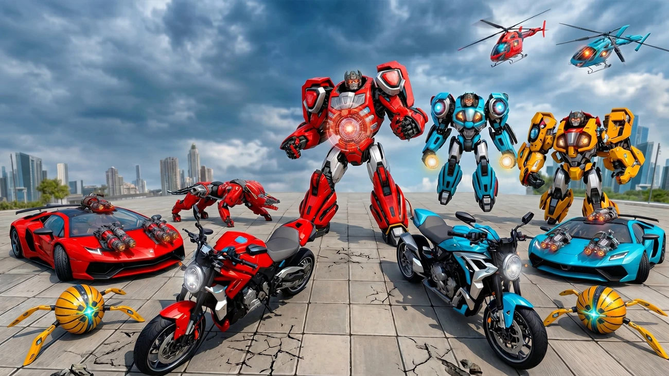 Games like Flying Robot Transform Car Games