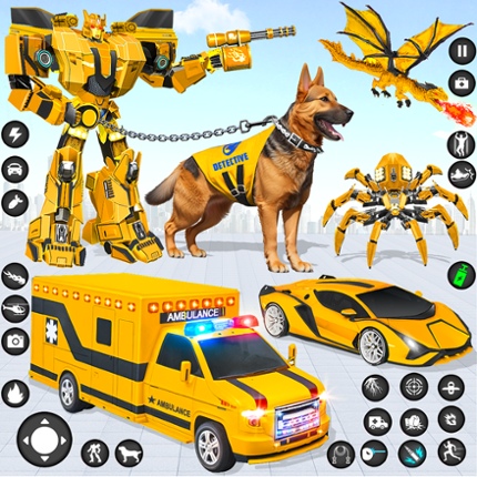 Ambulance Dog Robot Car Game Image