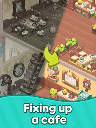 Merge Cat Cafe: Deco screenshot