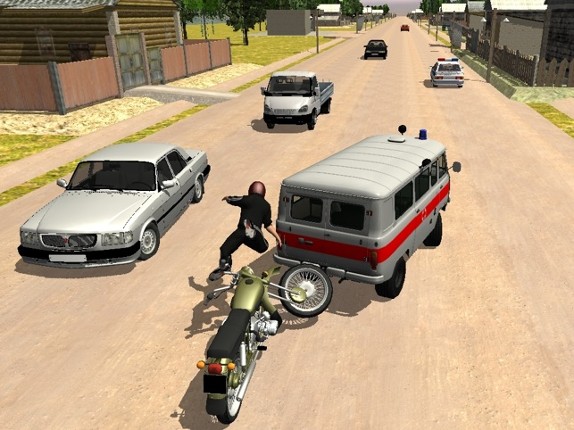 Russian Moto Traffic Rider 3D screenshot