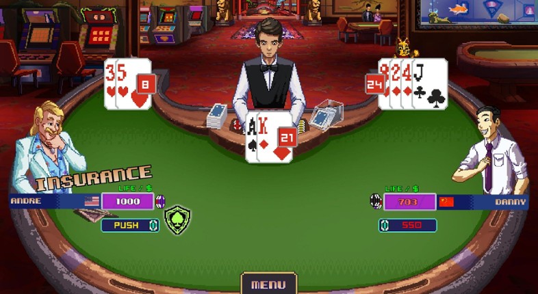 Super Blackjack Battle 2 Turbo Edition - The Card Warriors screenshot