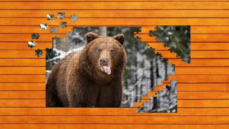Bear vs. Wolf Jigsaw Puzzle screenshot