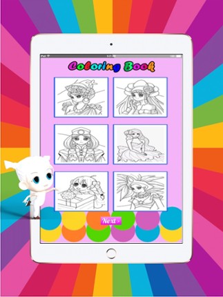 Fairy Princess Coloring Book Album For Kids screenshot