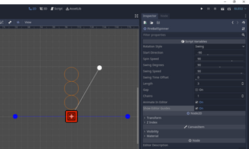 Fire Spinner Hazard for 2D platformer Image