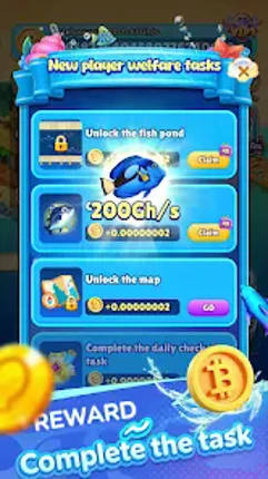 BTC miner: Fish Idle Tycoon Image
