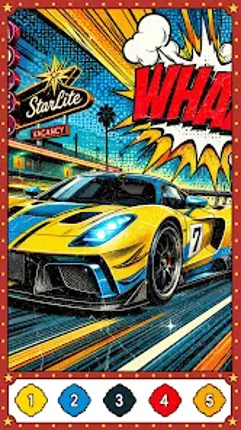 PopArt Color Paint By Number Image