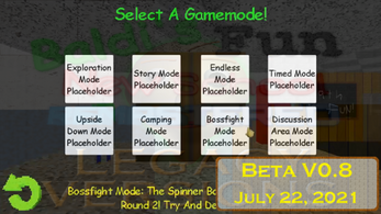 Baldi's Fun New School Remastered Legacy Versions Image