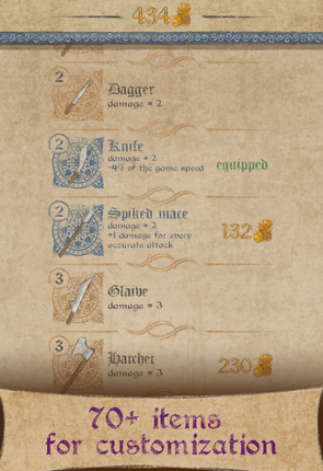 [DEMO] Marginalia Hero - medieval one tap RPG Image