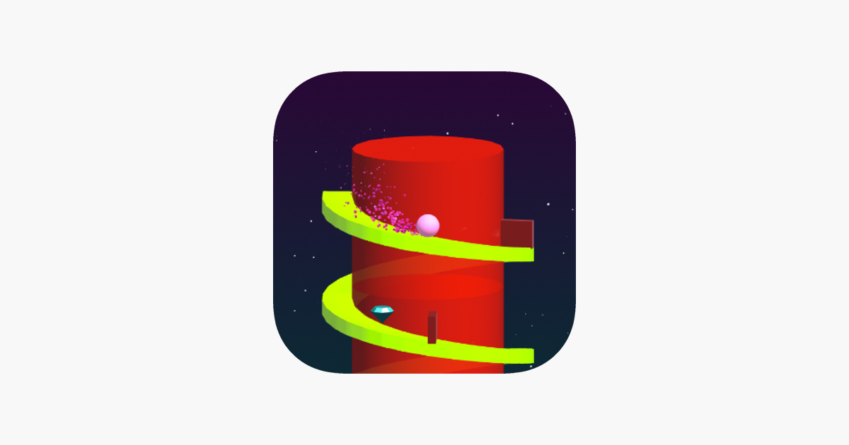 Games like Super Spiral Tower - Rolling Swirly castle