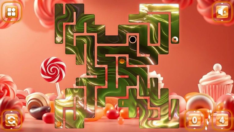 Sweetie Candy Maze: Coral Peach Image