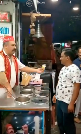 Turkish Ice Cream Man Image
