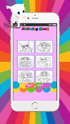 Fairy Princess Coloring Book Album For Kids Image