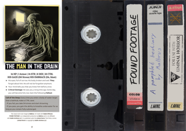 FOUND FOOTAGE: A Pamphlet Bestiary for Liminal Horror screenshot