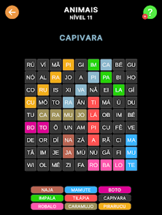 Caça-Palavras Silábico screenshot