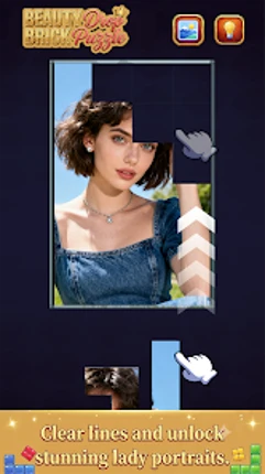 Beauty Brick Drop Puzzle Image