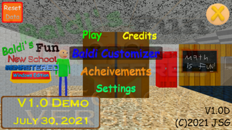 Baldi's Fun New School Remastered Legacy Versions Image