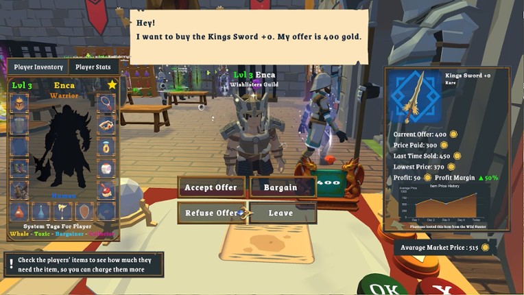 MMORPG NPC Simulator screenshot