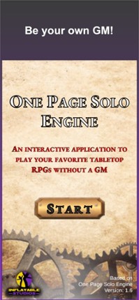 One Page Solo Engine screenshot