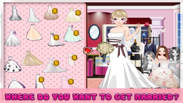 Paris Wedding - Dress up and make up game for kids who love wedding and fashion Image