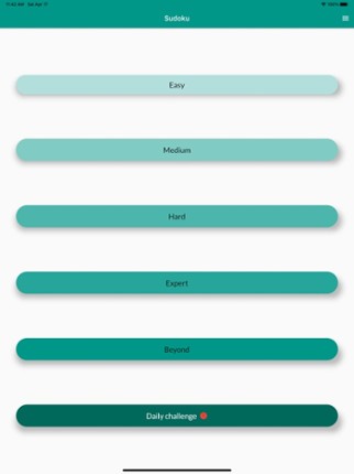Sudoku - Time Challenge screenshot