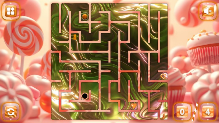 Sweetie Candy Maze: Coral Peach screenshot