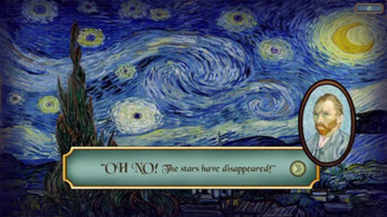 The starry night screenshot