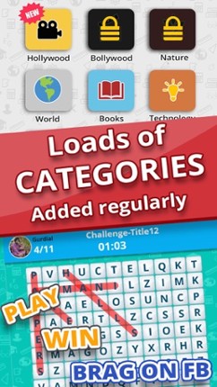 Word Search Multiplayer - Trends and Titbits screenshot