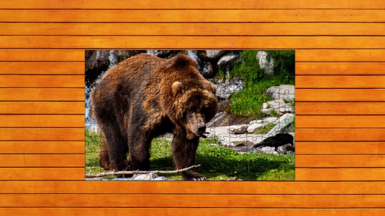 Bear vs. Wolf Jigsaw Puzzle screenshot