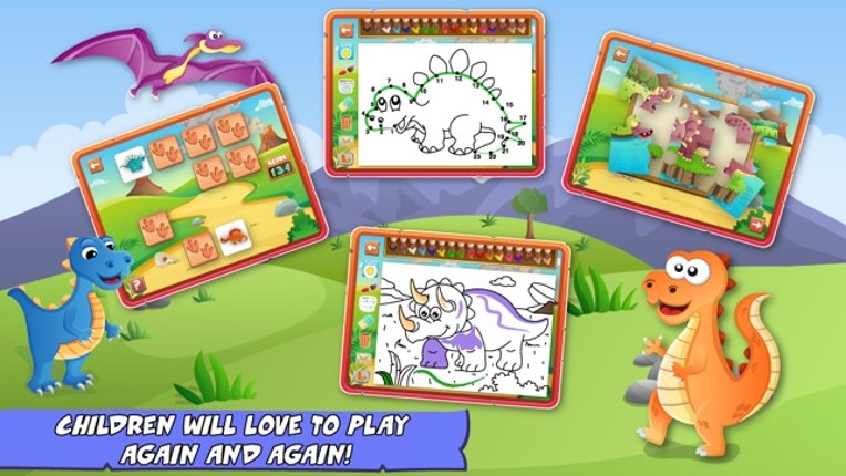 Dinosaurs Activity Center Paint &amp; Play Free - All In One Educational Dino Learning Games for Toddlers and Kids Image