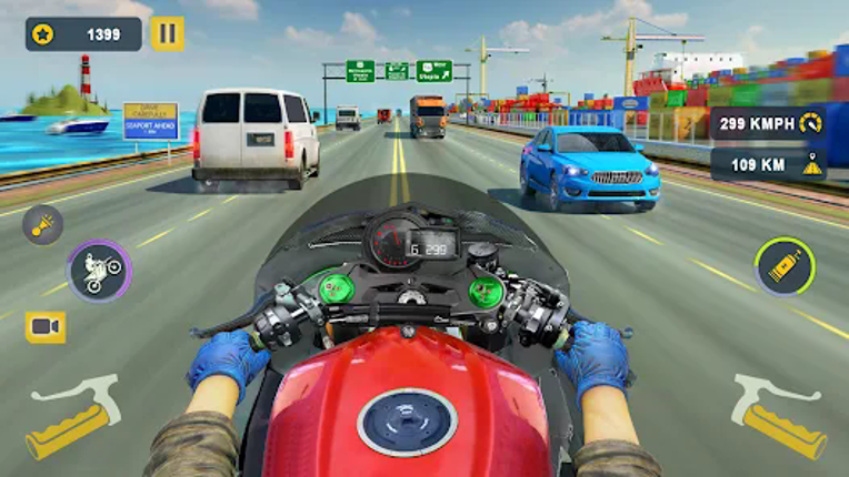 Endless Motobike Race Game screenshot