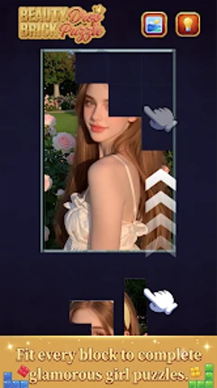 Beauty Brick Drop Puzzle Image