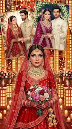 Indian Wedding Dress Up Bride Image