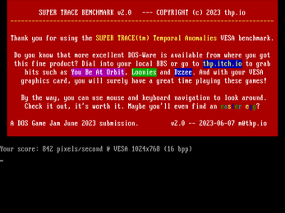 Super Trace Benchmark (2023) Image