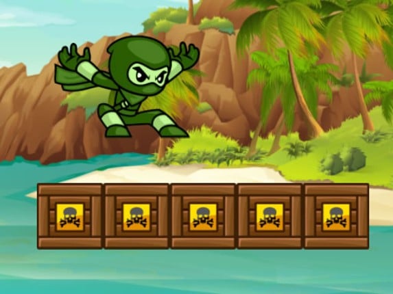 Green Ninja Run Game Cover