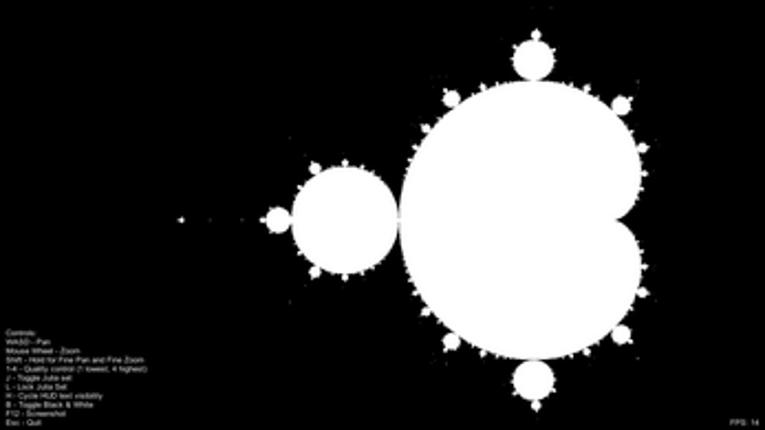 Interactive Mandelbrot-Julia Set Fractal Visualizer Image