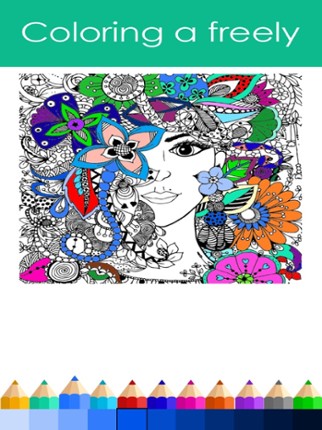 Princess Colorful - Coloring Book for Adults screenshot