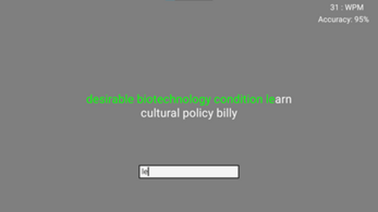 SpeedTypingGame screenshot