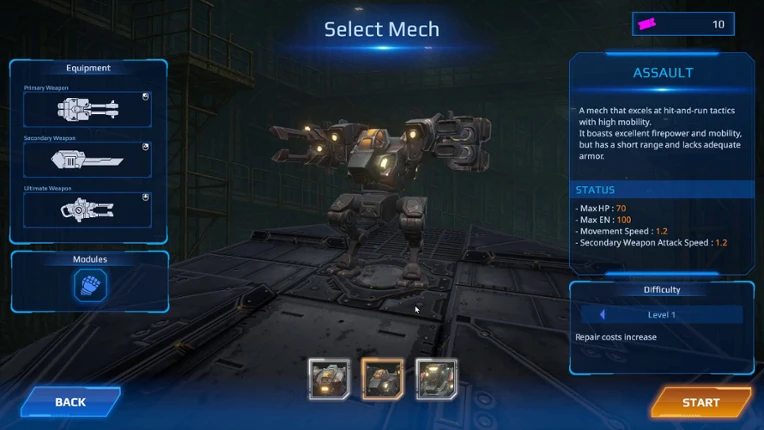 STEEL VANGUARD:Project ARES screenshot