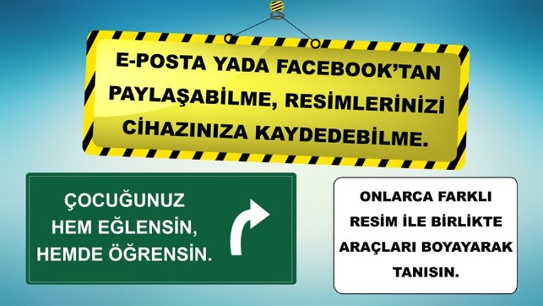 Araçlar Boyama Kitabı - Minik Bilge Araçları Boyayarak Öğreniyor screenshot