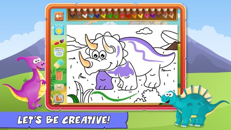 Dinosaurs Activity Center Paint & Play Free - All In One Educational Dino Learning Games for Toddlers and Kids screenshot