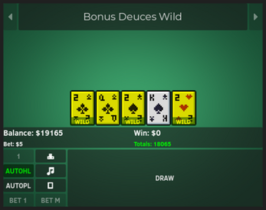 Elite Video Poker screenshot