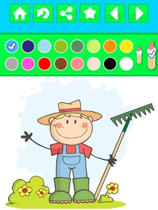 Farm Animals Peekaboo Coloring Book - Free Kids Printable Pages screenshot