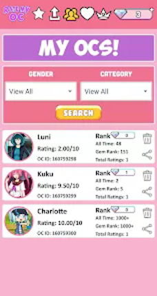 Rate My OC screenshot