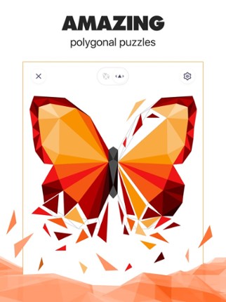 Low Poly Puzzle: Art Coloring Image