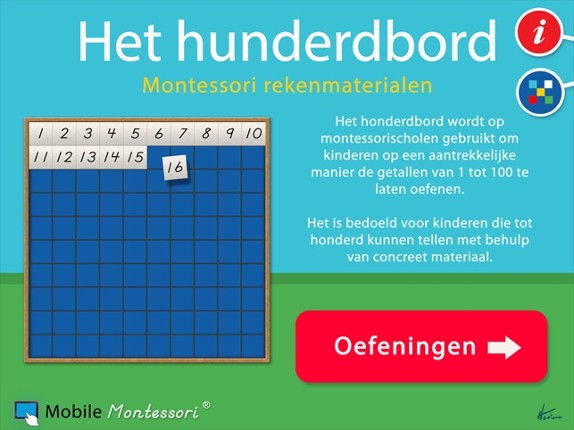 Montessori rekenmaterialen – Het honderdbord Lite screenshot