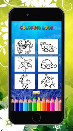 The Turtle Coloring Book for children: Learn to color and draw sea turtle and more screenshot