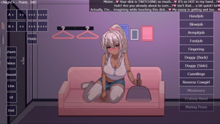 Hame-Katsu! Scoring Busty Tanned Gyaru with Raw Hookups App! Pixel-Sex Life Sim![Demo] screenshot
