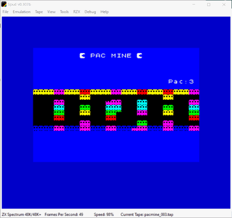 Pacmine (Sinclair ZX Spectrum) by lupoman Image