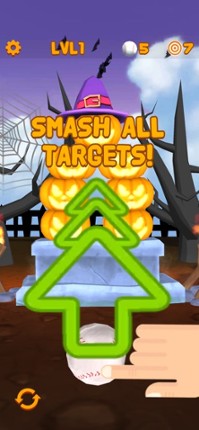Swipe &amp; Knockdown Pumpkins 2 screenshot