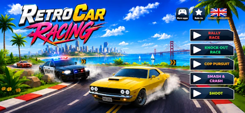 Retro Race Car Racing screenshot